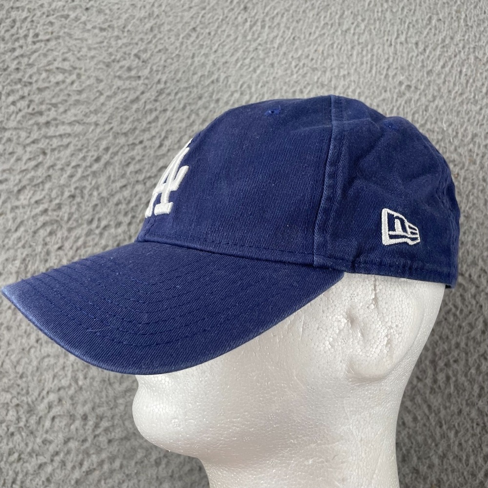 Los Angeles LA Dodgers MLB New Era Strap Back Baseball Hat Cap Blue Embroidered - Picture 4 of 10